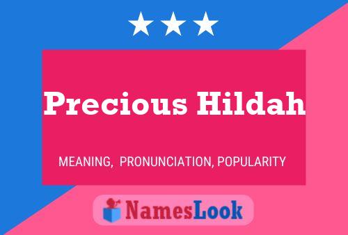 Precious Hildah Name Poster