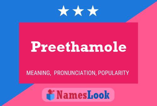 Preethamole Name Poster