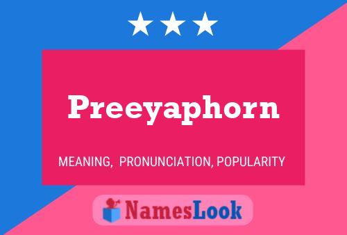 Preeyaphorn Name Poster