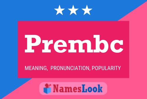 Prembc Name Poster