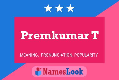 Premkumar T Name Poster