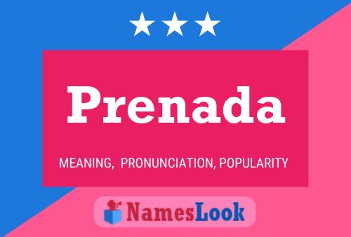 Prenada Name Poster