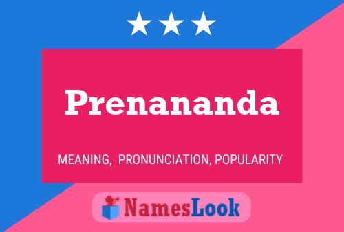 Prenananda Name Poster