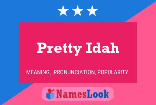 Pretty Idah Name Poster