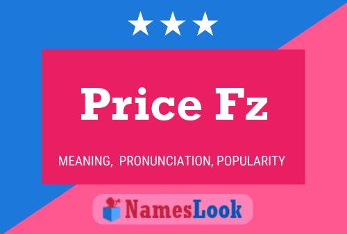 Price Fz Name Poster