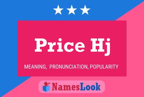 Price Hj Name Poster