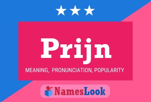 Prijn Name Poster