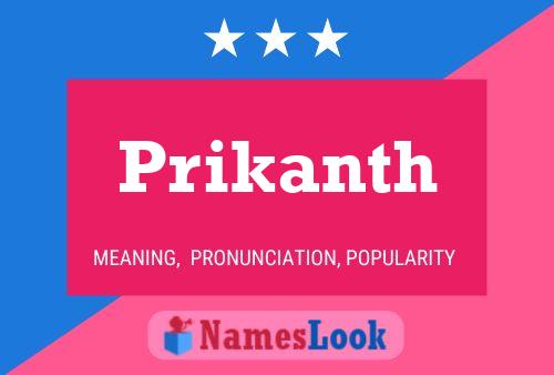 Prikanth Name Poster