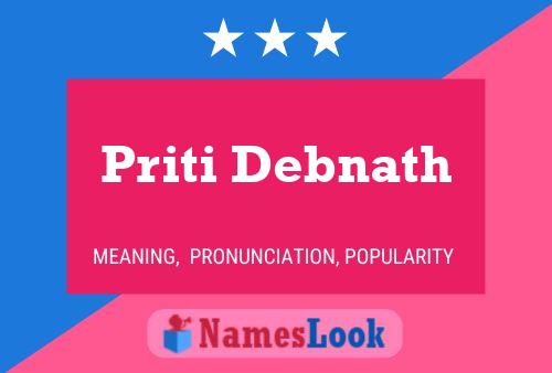 Priti Debnath Name Poster