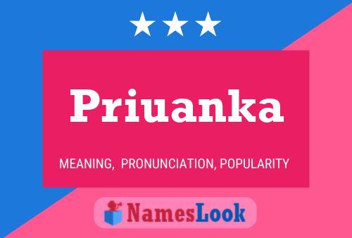 Priuanka Name Poster