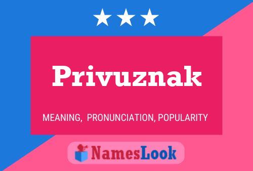 Privuznak Name Poster