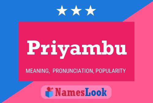 Priyambu Name Poster