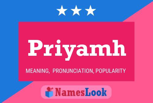 Priyamh Name Poster