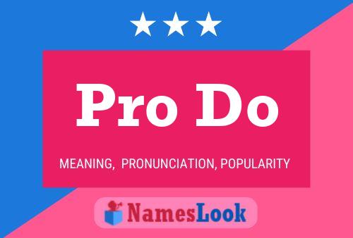 Pro Do Name Poster