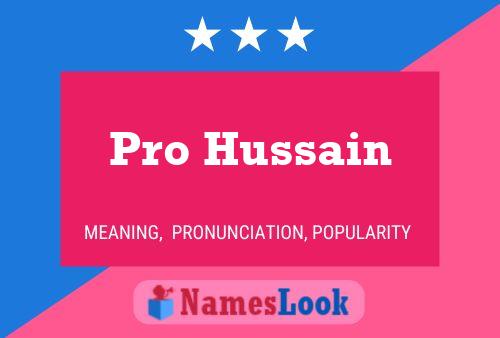 Pro Hussain Name Poster