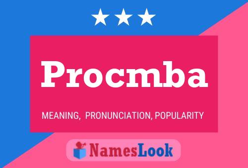 Procmba Name Poster