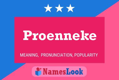 Proenneke Name Poster