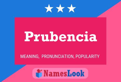 Prubencia Name Poster