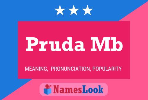 Pruda Mb Name Poster