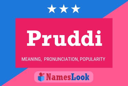 Pruddi Name Poster