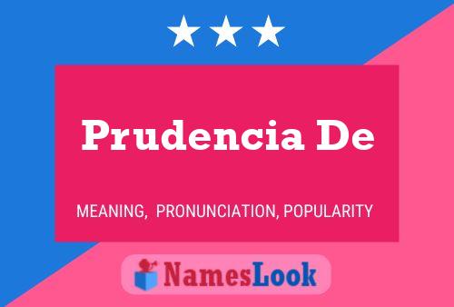 Prudencia De Name Poster