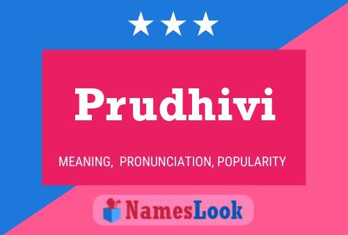 Prudhivi Name Poster