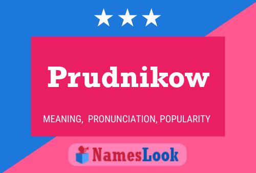 Prudnikow Name Poster