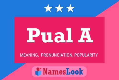 Pual A Name Poster