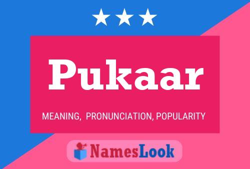 Pukaar Name Poster