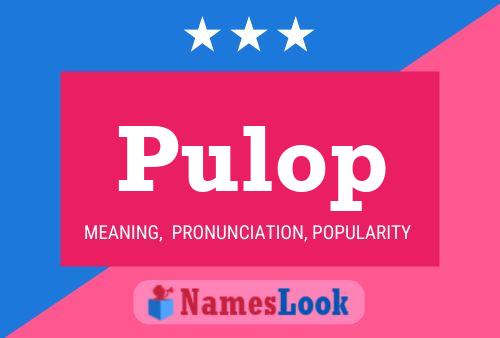 Pulop Name Poster