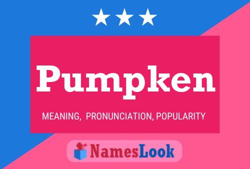 Pumpken Name Poster