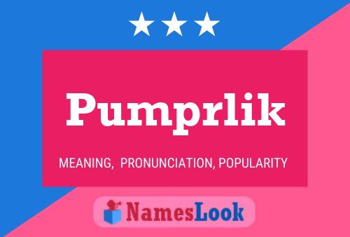 Pumprlik Name Poster