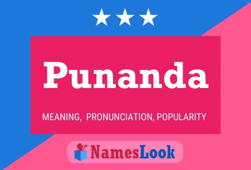 Punanda Name Poster