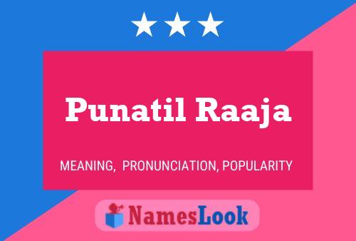 Punatil Raaja Name Poster