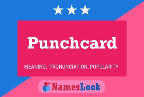 Punchcard Name Poster