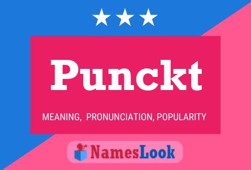 Punckt Name Poster