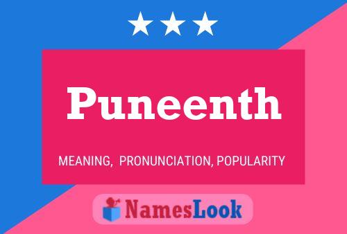 Puneenth Name Poster