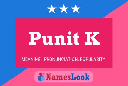 Punit K Name Poster