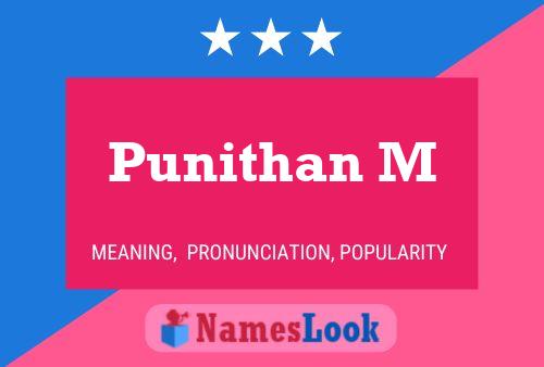 Punithan M Name Poster