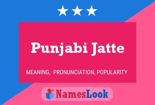 Punjabi Jatte Name Poster