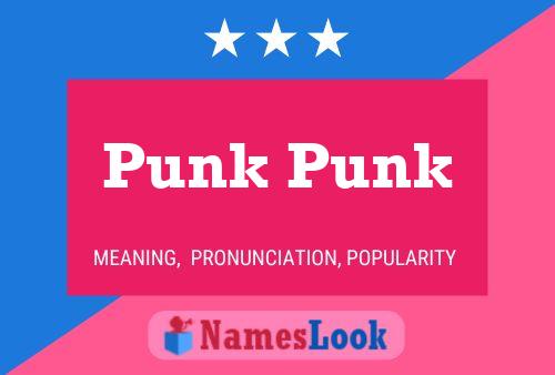 Punk Punk Name Poster