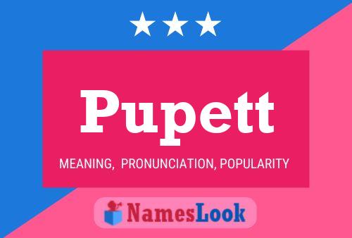 Pupett Name Poster