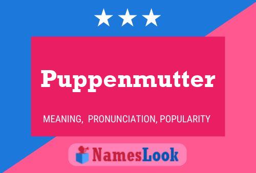 Puppenmutter Name Poster