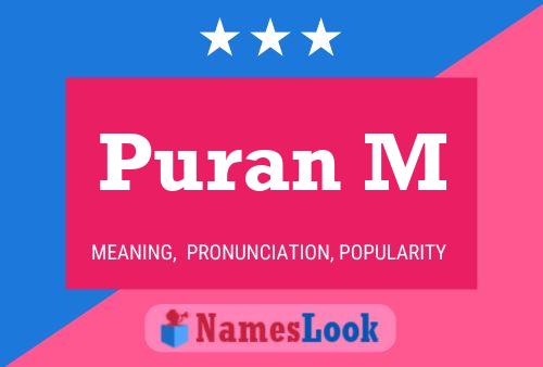 Puran M Name Poster