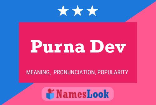 Purna Dev Name Poster