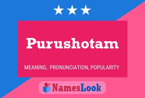 Purushotam Name Poster