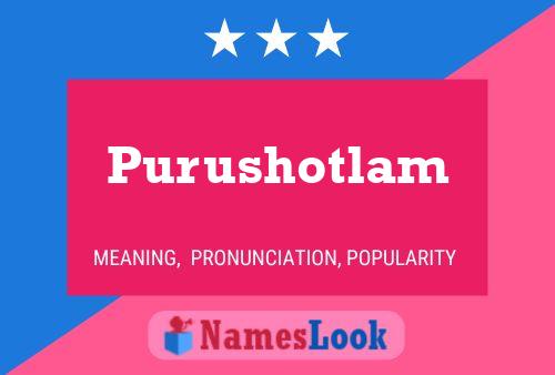 Purushotlam Name Poster