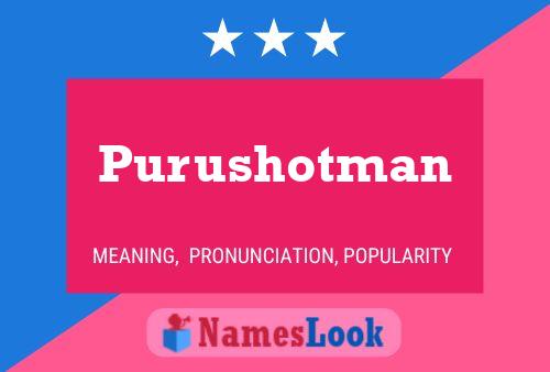 Purushotman Name Poster