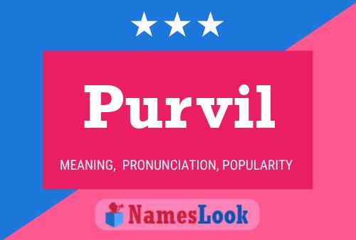 Purvil Name Poster