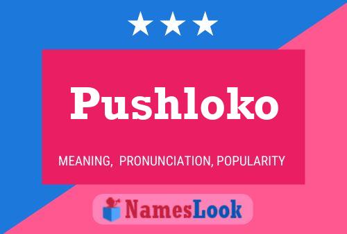 Pushloko Name Poster